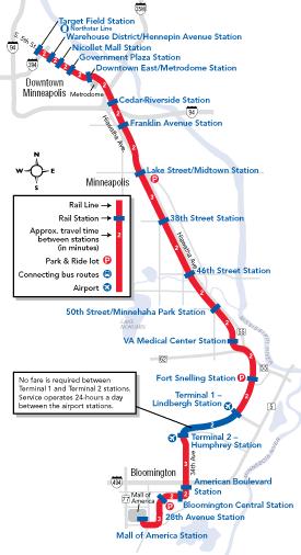 Map image by Metro Transit