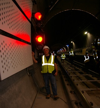 Site author visiting the Muni Central Subway